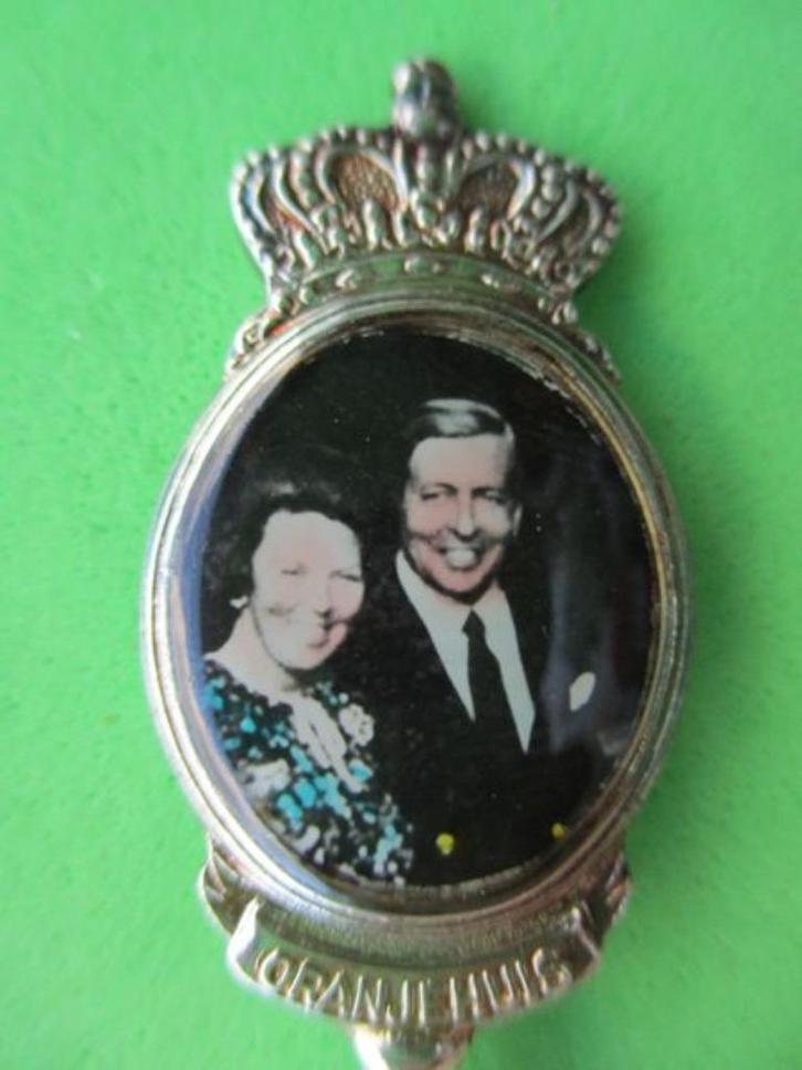 (A1176) Koningshuis 1966-1986 Huwelijk Beatrix Claus 20 jaar, Verzamelen, Porselein, Kristal en Bestek, Gebruikt, Bestek, Ophalen of Verzenden