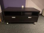 Tv meubel Ikea Besta Jägra donkerbruin - zwart, Ophalen, 100 tot 150 cm, Zo goed als nieuw, Minder dan 100 cm