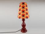 Handgemaakte Retro Lampenkap in jaren 70 stijl, 25 tot 50 cm, Jaren 70 stijl, Rood, Nieuw
