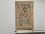 Reclame borduurkaart cacao van Houten, Ophalen of Verzenden, Voor 1920