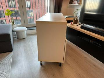 🤶 Witte IKEA BESTA kast met 2 lades (120x40x74) - afbeelding 4