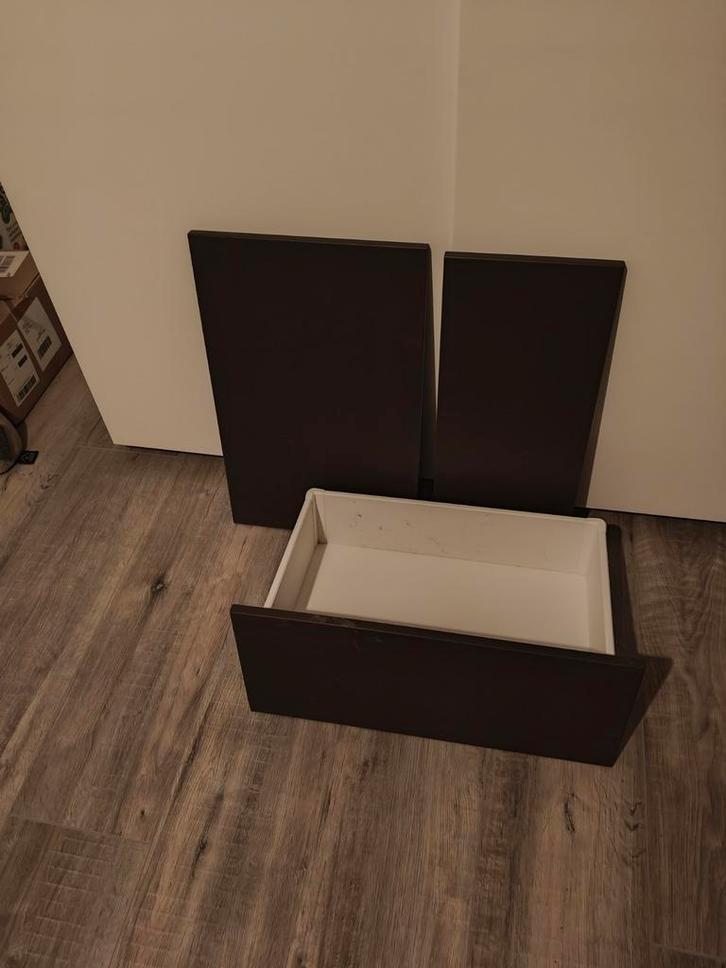 Ikea Besta lade, front en deur grijsbruin, Huis en Inrichting, Kasten | Kledingkasten, Gebruikt, Minder dan 100 cm, Minder dan 50 cm