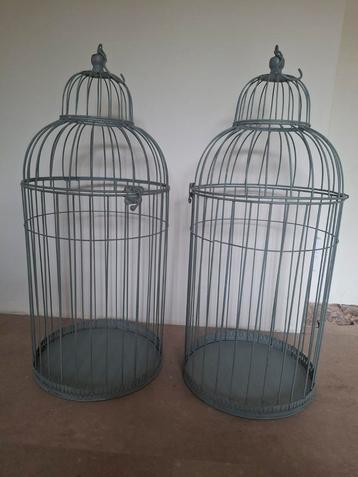 2 Decoratieve Vogelkooien - Nieuwstaat! beschikbaar voor biedingen