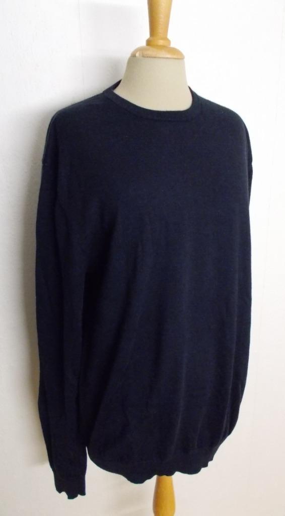 Donkerblauwe unisex soepele 100% wol trui van Matinique! XL, Kleding | Dames, Truien en Vesten, Zo goed als nieuw, Maat 46/48 (XL) of groter