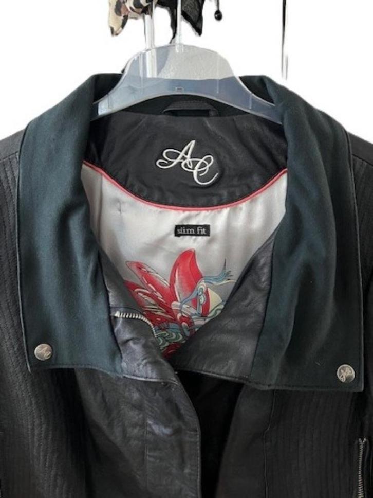 ARMA LEDER Leren jasje donkerblauw maat 44, Kleding | Dames, Jasjes, Kostuums en Pakken, Zo goed als nieuw, Jasje, Maat 42/44 (L)