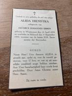 Hiemstra Alida 1879 Westermeer 1955 Helmond x Ebben - 27934, Ophalen of Verzenden, Bidprentje