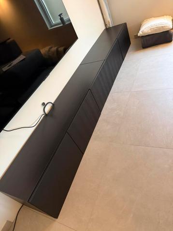 IKEA BESTA TV MEUBEL ZWART - afbeelding 1