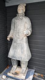 Twee oude terracotta chinese soldaten/krijgers.., Ophalen of Verzenden