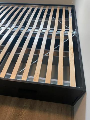 IKEA BRIMNES Bedframe 180x200 cm met opberglades – Zwart - afbeelding 17
