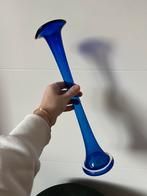 Hoge vintage kobaltblauwe glas vaas single bloem flower, Huis en Inrichting, Woonaccessoires | Vazen, Blauw, Ophalen of Verzenden