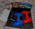 PlayStation 4 met 3 controllers en 3 games, Spelcomputers en Games, Games | Sony PlayStation 4, 1 speler, Ophalen of Verzenden