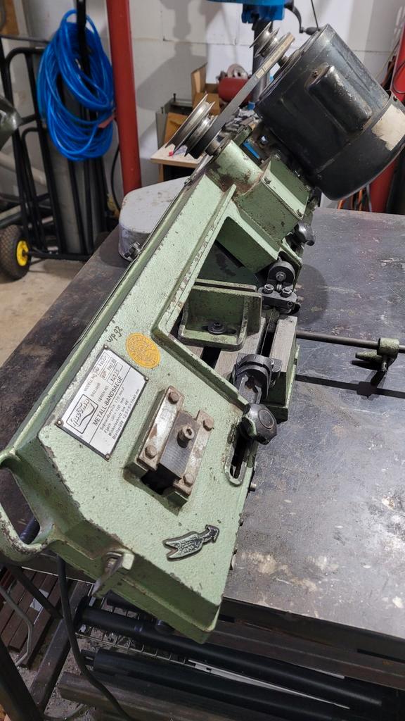 Huvema HU 115bs  metaal lintzaag bandzaag, Doe-het-zelf en Verbouw, Gereedschap | Zaagmachines, Gebruikt, Ophalen