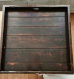 Dienblad groot 85b bij 85d bij 7h  Kan eventueel op een poef, Ophalen of Verzenden, Vierkant, Hout