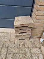 Gratis 5 stoeptegels met verstevigde rand, Tuin en Terras, Tegels en Klinkers, Ophalen, Gebruikt, Overige typen, 10 m² of meer