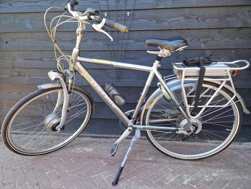Electrische heren fiets. Krachtige ondersteuning, Fietsen en Brommers, Elektrische fietsen, Zo goed als nieuw, Overige merken