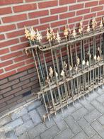 ijzeren hekwerk oud, Tuin en Terras, Tuinhekken en Hekwerk, Ophalen, Gebruikt, IJzer, Sierhekwerk