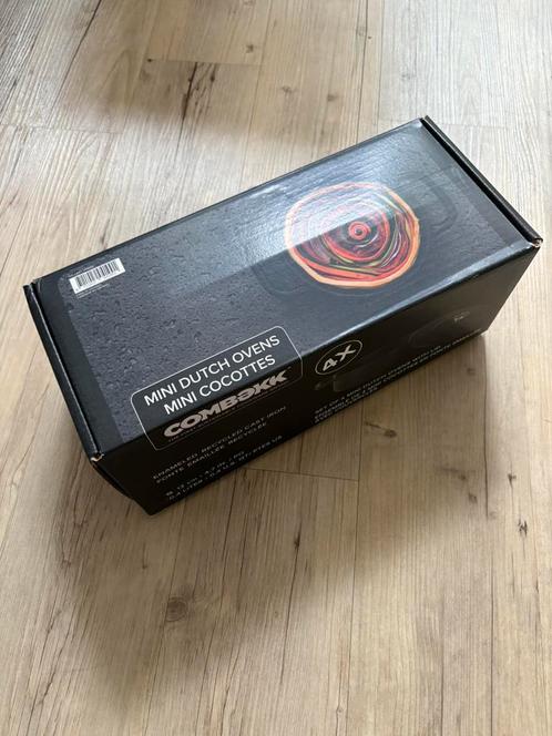 Combekk Mini Dutch Oven Set (4x) – Gloednieuw!, Huis en Inrichting, Keuken | Potten en Pannen, Nieuw, Koekenpan of Braadpan, Gietijzer
