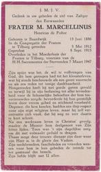 Frater Henricus de Folter 1886 Baardwijk + 1947 Tilburg, 60, Verzenden, Bidprentje