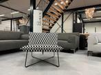 Nieuw Jess Design Earl Fauteuil zwart wit stof Stoel, Huis en Inrichting, Fauteuils, Nieuw, 75 tot 100 cm, Jess, Stof