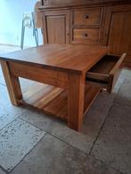 Salontafel massief Teakhout, Ophalen, 50 tot 100 cm, 50 tot 100 cm, Zo goed als nieuw