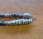 Oude DZI kralen ketting 9 ogen amulet Tibet, Ophalen of Verzenden