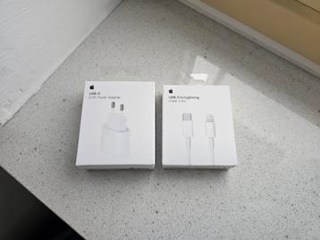 Apple 20W Oplader Lader + 1M USB C naar Lightning Kabel  beschikbaar voor biedingen