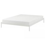 Vevelstad Bedframe 140x200 cm, Huis en Inrichting, Ophalen, Wit, 140 cm, 200 cm
