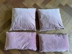 Kussens oud roze 4 stuks, Huis en Inrichting, Woonaccessoires | Kussens, Ophalen, Gebruikt, Roze, Vierkant