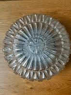 Vintage plafondlamp, plafonniere glas, Huis en Inrichting, Lampen | Plafondlampen, Ophalen of Verzenden, Glas