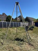 Takel, lier, driepoot, reddingsstatief, hijsopstelling., Ophalen, Gebruikt