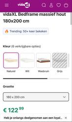 Nieuw Bed 180x200 - Slechts 2x gebruikt!, Ophalen, Tweepersoons, Zo goed als nieuw, 180 cm