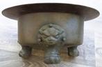Om 1800-1850 Japans Bronzen Wasbekken Wierook Brander Schaal, Antiek en Kunst, Ophalen of Verzenden, Brons