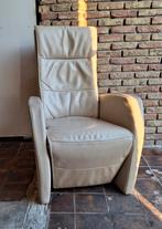 Relaxfauteuil leer, Huis en Inrichting, Fauteuils, Ophalen, Zo goed als nieuw, Leer