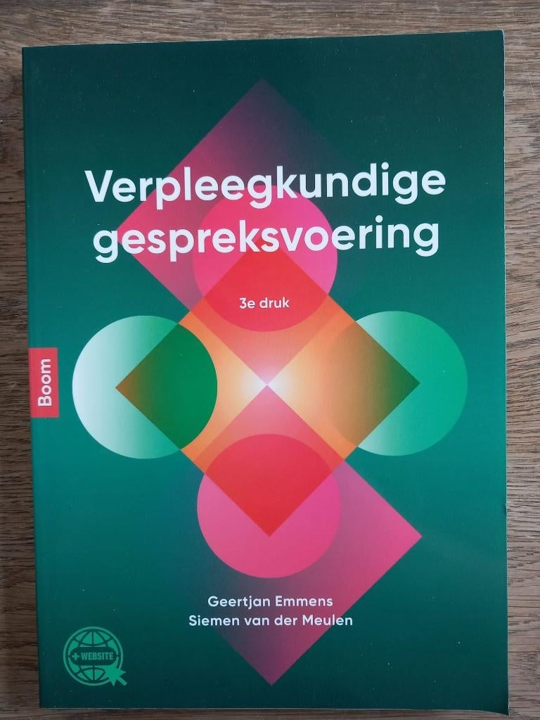verpleegkundige gespreksvoering, Boeken, Studieboeken en Cursussen, Gelezen, Boom, Beta, HBO