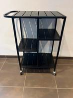 Zwart metalen verrijdbaar bakkerskastje, Ophalen, Gebruikt, Overige typen, Minder dan 100 cm