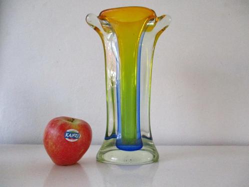 Murano glass vaso di vetri Italy glas glazen vase vaas, Antiek en Kunst, Antiek | Glas en Kristal, Ophalen of Verzenden