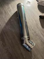 RVS Rookkanaal Dubbelwandig 85cm - Nieuw, Nieuw, Ophalen of Verzenden, Rvs, Minder dan 2 meter