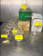 46 palm bier glazen diverse soorten merendeel nieuw in doos, Ophalen, Zo goed als nieuw, Glas of Glazen, Palm