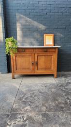 Vintage commode met marmeren blad., Huis en Inrichting, Ophalen, Gebruikt, 100 tot 150 cm, Vintage