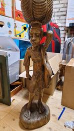 groot zwaar houten beeld, Ophalen of Verzenden