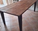 Houten eettafel 220 x 100 cm zie omschrijving, Ophalen, 100 tot 150 cm, 200 cm of meer, Zo goed als nieuw