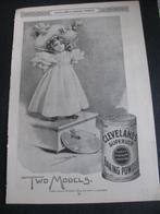 Antieke Reclame Advert. uit Magazine Cleveland Bakpoeder, Overige typen, Gebruikt, Verzenden