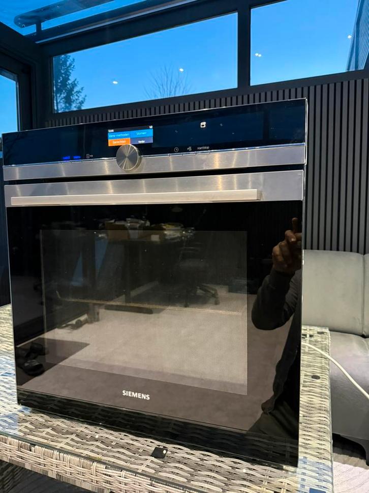 Siemens HS636GDS1 inbouw combi-stoomoven rvs, Witgoed en Apparatuur, Ovens, Gebruikt, Inbouw, 45 tot 60 cm, Ophalen of Verzenden