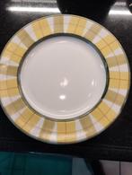Gebak bordjes geel/groen en Boerenbont, Overige materialen, Ophalen of Verzenden, Zo goed als nieuw, Bord(en)