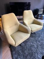 2 pistache kleurige stoelen, Huis en Inrichting, Fauteuils, 75 tot 100 cm, Minder dan 75 cm, Gebruikt, Stof