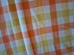 tafelkleed met oranje, groen/geel en witte kleuren, Ophalen of Verzenden, Zo goed als nieuw, Rechthoek, Binnen