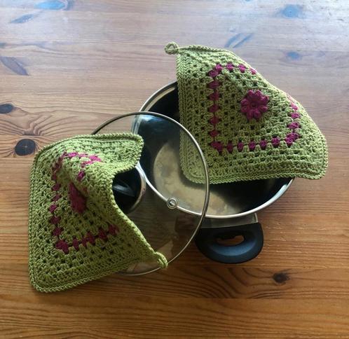 Gehaakte pannenlappen, Hobby en Vrije tijd, Breien en Haken, Nieuw, Haken, Overige typen, Ophalen of Verzenden