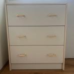 Witte Ladekast (3 lades) (62 cm breed), Ophalen, Overige materialen, Gebruikt, 50 tot 100 cm