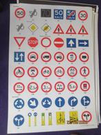 Oude schoolposters verkeersborden, Verzamelen, Ophalen, Gebruikt, Deurposter of groter