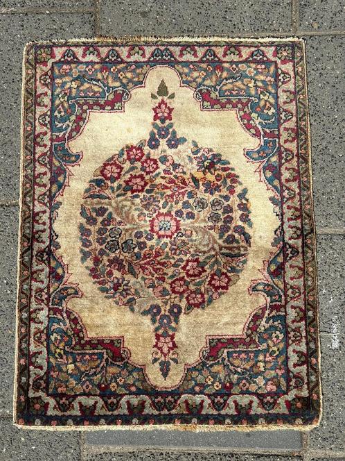Perzisch tapijt Kerman 75*57 cm, Huis en Inrichting, Stoffering | Tapijten en Kleden, Zo goed als nieuw, 50 tot 100 cm, 50 tot 100 cm